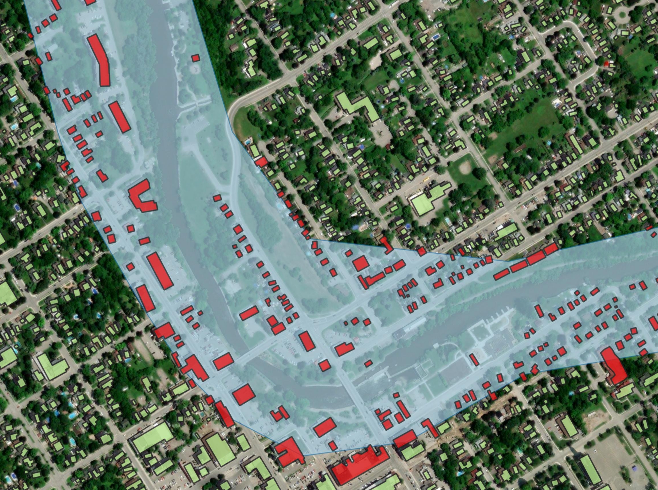 Population exposure in floodplain, ON