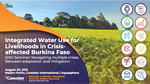Integrated Water Use for Livelihoods in Crisis-affected Burkina Faso